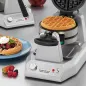 Gaufrier belge double rotatif professionnel de 1400 W