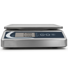 Balance de poids professionnelle de 10 kg, 200x155mm en acier inoxydable résistant à l'eau pour l'hôtellerie.