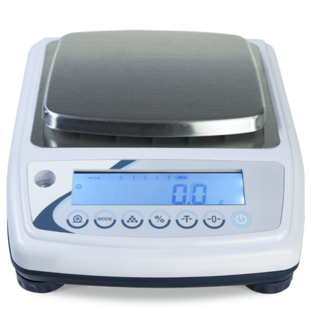 Balanza de precisión profesional INOX capacidad de 3000g y 140x150mm para laboratorio, industria y farmacéutica.