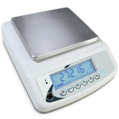 Balanza de precisión profesional INOX capacidad de 1500g y 136x162mm laboratorio, industria y farmacéutica.