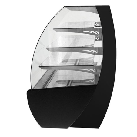 Exhibiting pastry display case