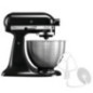 Amasadora profesional KitchenAid 5K45SSEOB negro accesorios, 4.28 litros. Batidora industrial bar, restaurante hostelería.