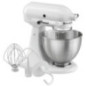Amasadora profesional KitchenAid 5K45SSEWH blanco muchos accesorios, 4.28 litros. Batidora industrial pastelería panadería.