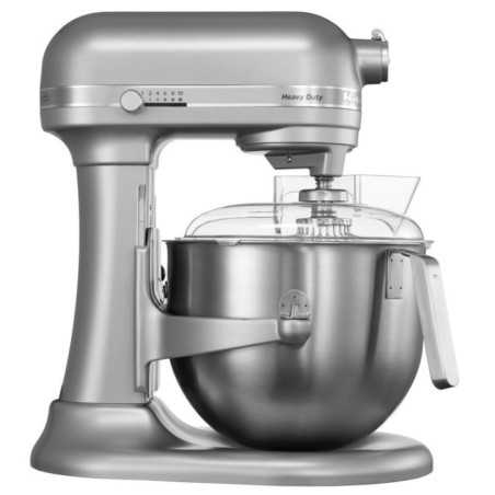 Amasadora industrial KitchenAid 5KSM7591X plateado accesorios, 6.9 litros. Batidora industrial bar, restaurante hostelería.