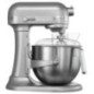 Batteur industriel KitchenAid 5KSM7591X argenté avec accessoires, 6,9 litres, pour les bars et la restauration.