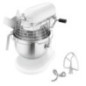 Amasadora industrial KitchenAid 5KPM5XEWH blanco accesorios, 6.9 litros. Batidora industrial bar, restaurante hostelería.