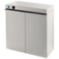Armari escalfador de plats professional doble d´acer inoxidable.