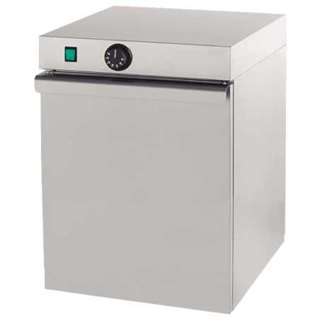 Armario calentador de platos profesional modular de acero inoxidable.