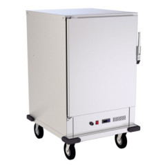 Carro caliente profesional 11 bandejas GN 2/1. Armario calienta platos de banquetes y catering.