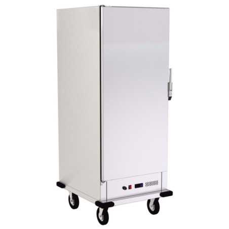 Carro caliente profesional 22 bandejas GN 2/1. Armario calienta platos de banquetes y catering.