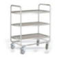Carro de servei desmuntable professional d´acer inoxidable amb 3 prestatges 900x500.