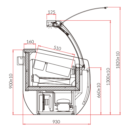armoires de crème glacée