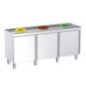 Meuble de recyclage professionnel avec 3 orifices Meuble de recyclage professionnel avec 3 orifices