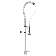 Robinet de douche en acier inoxydable à deux eaux avec mitigeur