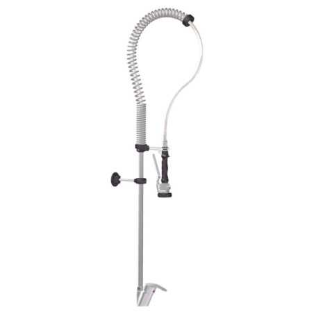 Robinet de douche en acier inoxydable à deux eaux avec mitigeur