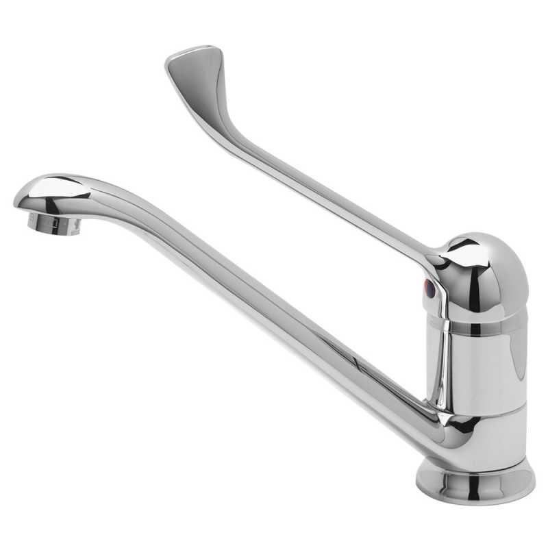 High-Handle Stainless Steel Faucet with High Spout