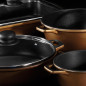 Cast Aluminum Professional Cookware Set 4-Piece in BRONZE
