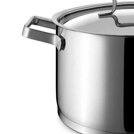 Juego de 2 ollas profesionales (20 y 24cm) y un cazo (16cm) de acero inoxidable