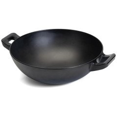 Ensaladera/Wok negro de melamina Ø 30cm especial para presentación de alimentos y ensaladas