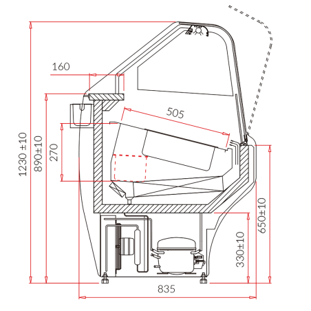 refrigerator cabinet