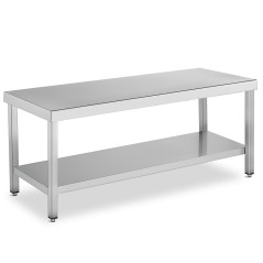 Mesas de trabajo bajas con estante fondo 600