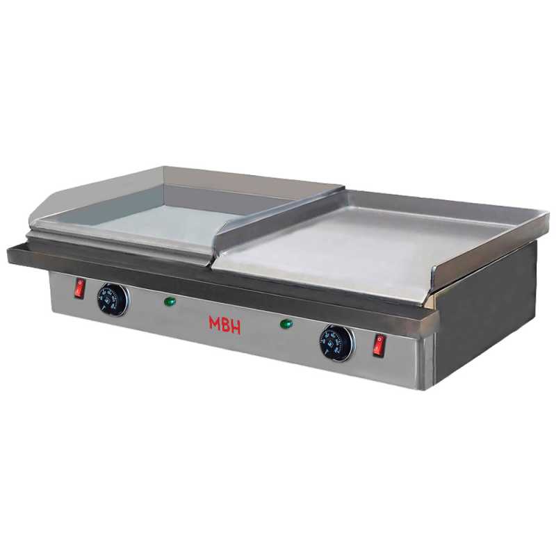 Professional mixed electric grills hard chrome + laminated steel Professional mixed electric grills hard chrome + laminated steel