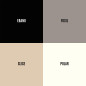 Taules quadrades COMPACTO PREMIUM de diferents colors solids i mides per a interiors i exteriors - Amb Base Quadrada Negra