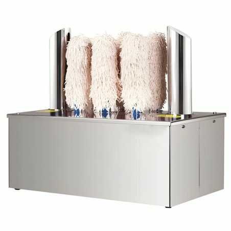 Abrillantador de copas industrial de microfibras 480-720 piezas por hora