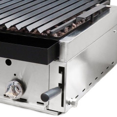 Professional gas barbecue 120 volcanic lava