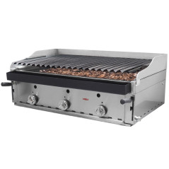 Barbacoa gas professional 90 de lava volcànica amb peto