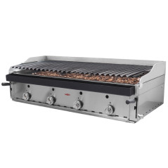 Barbacoa gas professional 120 de lava volcànica amb peto