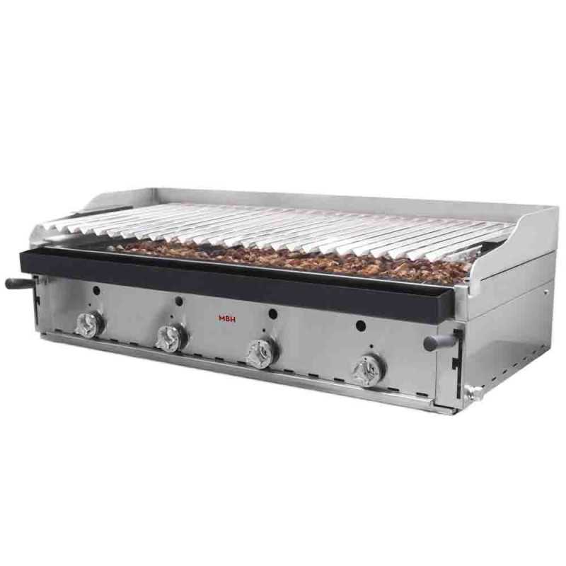 Barbacoa gas professional 120 de lava volcànica amb peto