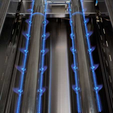 Barbacoa gas professional 35 de lava volcànica amb graelles individuals tipus basca