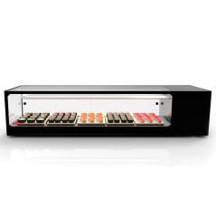 Logic Sushi refrigerated display case GN 1/3, 6–8 trays, with LED