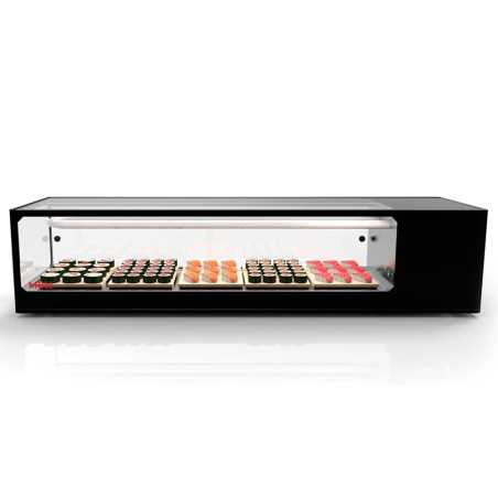 Vitrina refrigerada Logic Sushi GN 1/3 6 - 8 bandejas con LED