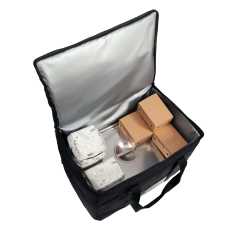 Sac isotherme pour le transport d'aliments.