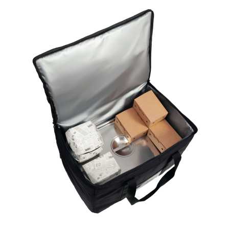Commercial insulated food transport bag