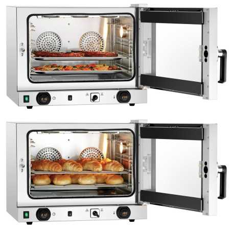 Four électrique professionnel à convection avec gril et vapeur