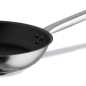 Pack of 3 stainless steel professional INOX PRO frying pans