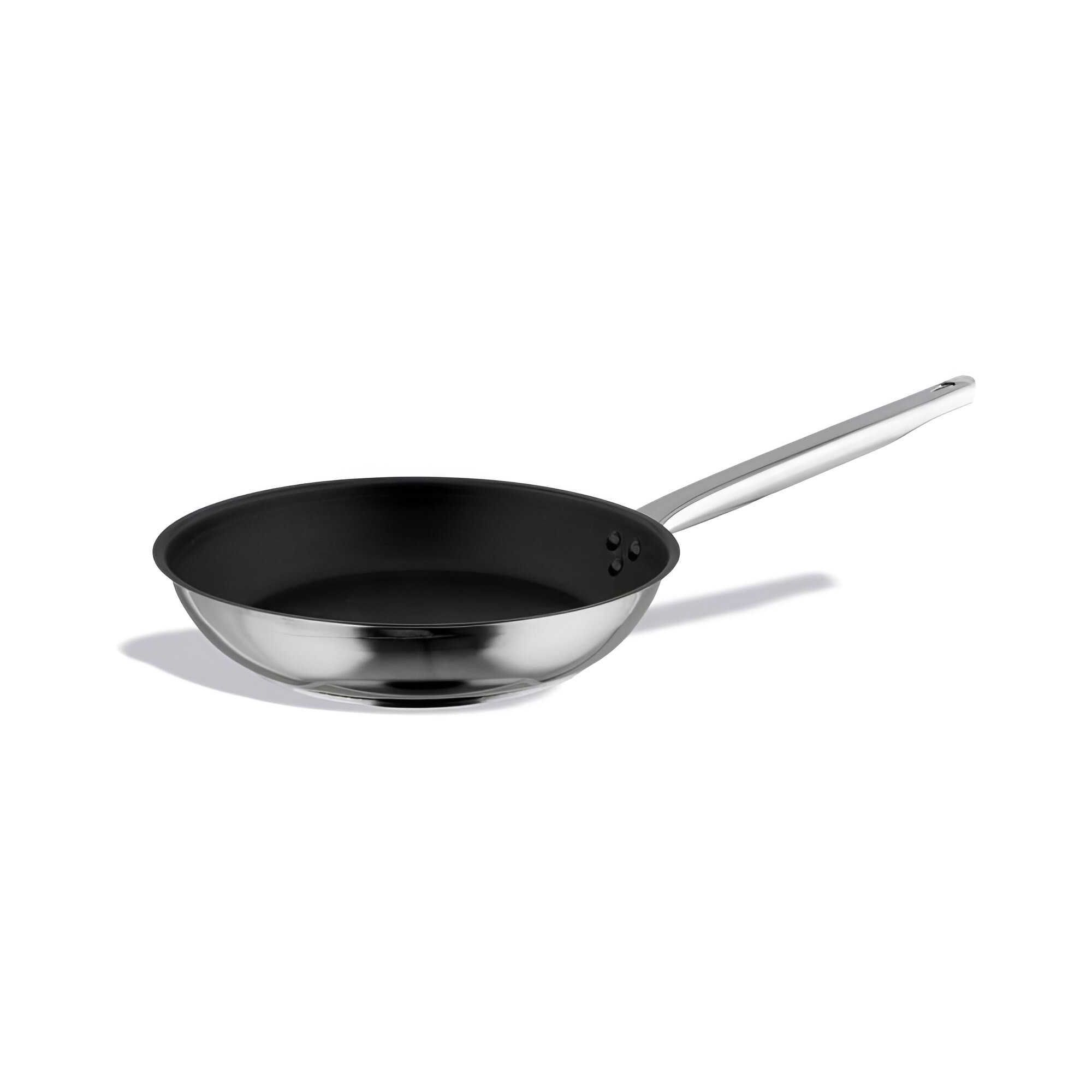 Pack 3 Stainless Steel Frying Pans INOX PRO Professional - MBH