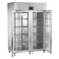 Congélateur INOX ventilé GN 2/1 LIEBHERR électronique programmable deux portes double