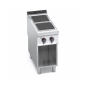 Electric 2 burner standing electric cooker MAXIMA 900