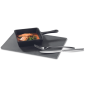Mini square fry pan to present food for oven and barbecue