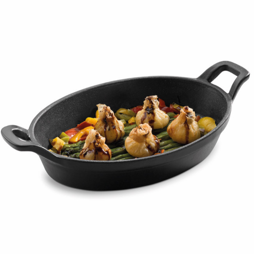 Mini casserole ovale idéale pour le four et le barbecue