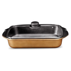 Rustidera plana 35 x 25 industrial color bronze per a forn