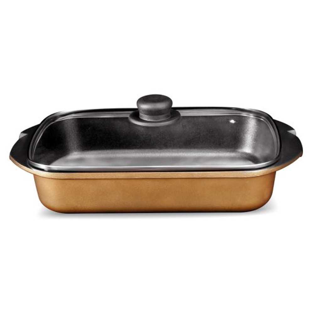 Rustidera plana 35 x 25 industrial color bronce para horno