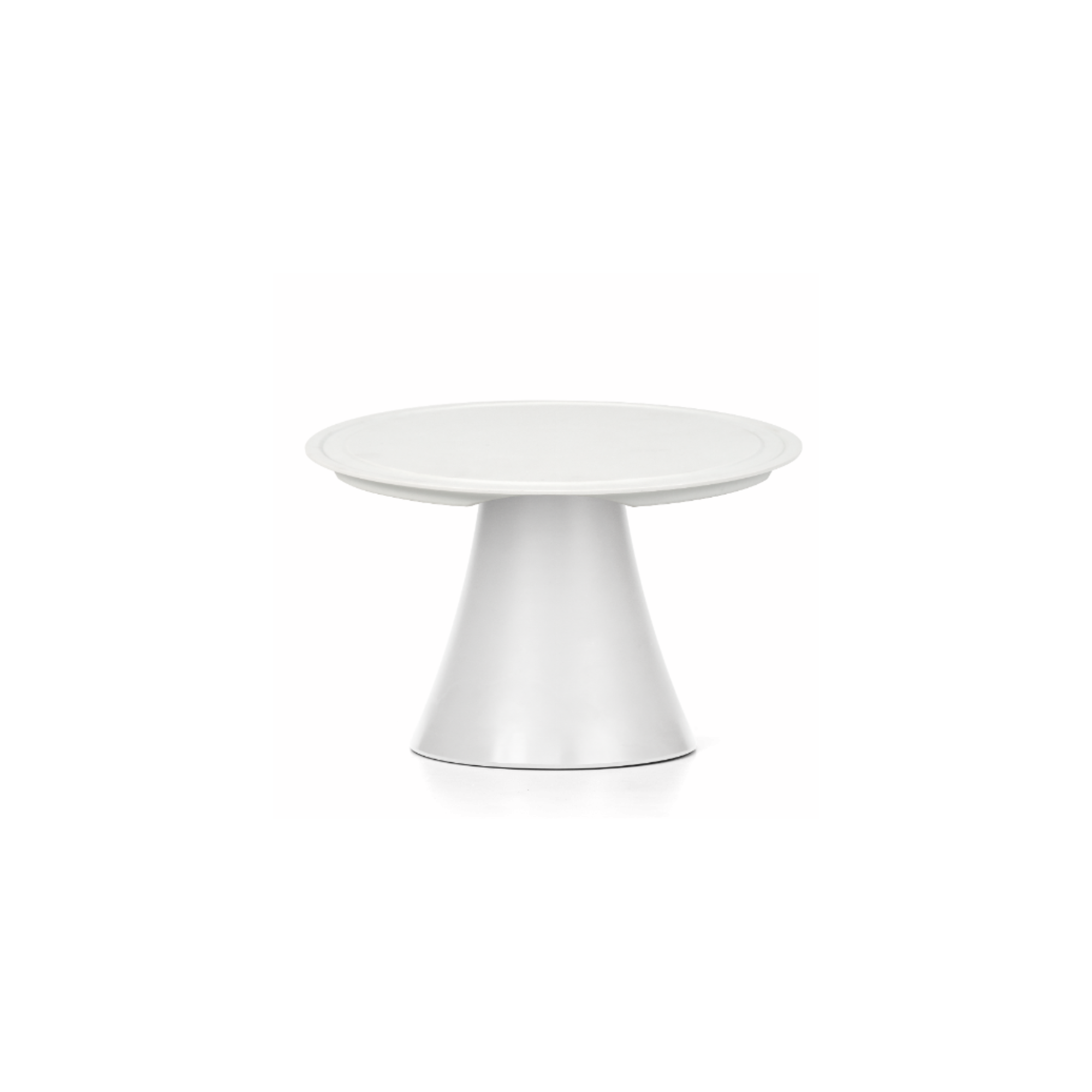 White melamine stand 18 cm