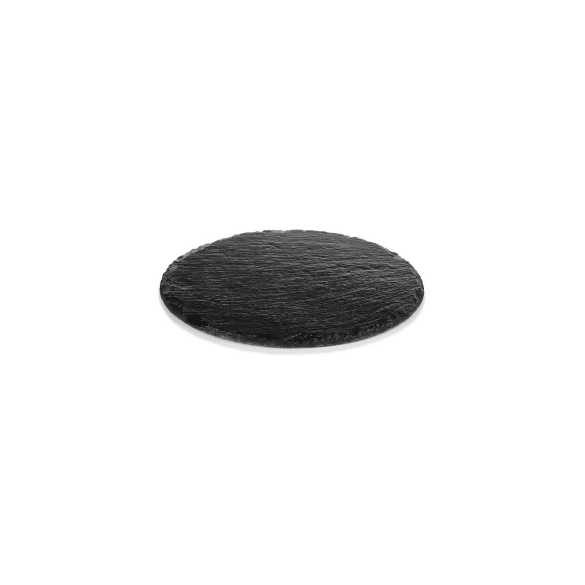 Round rustic slate for the presentation of food