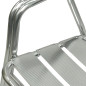 CHAISE TERRASSE EN ALUMINIUM