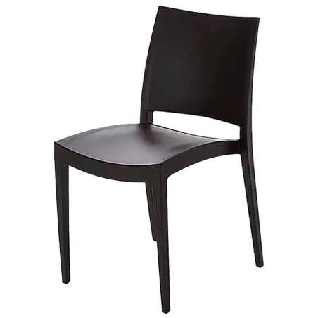 MBH - Silla todoterreno para terrazas de hostelería con acabados resistentes a lluvia y sol.